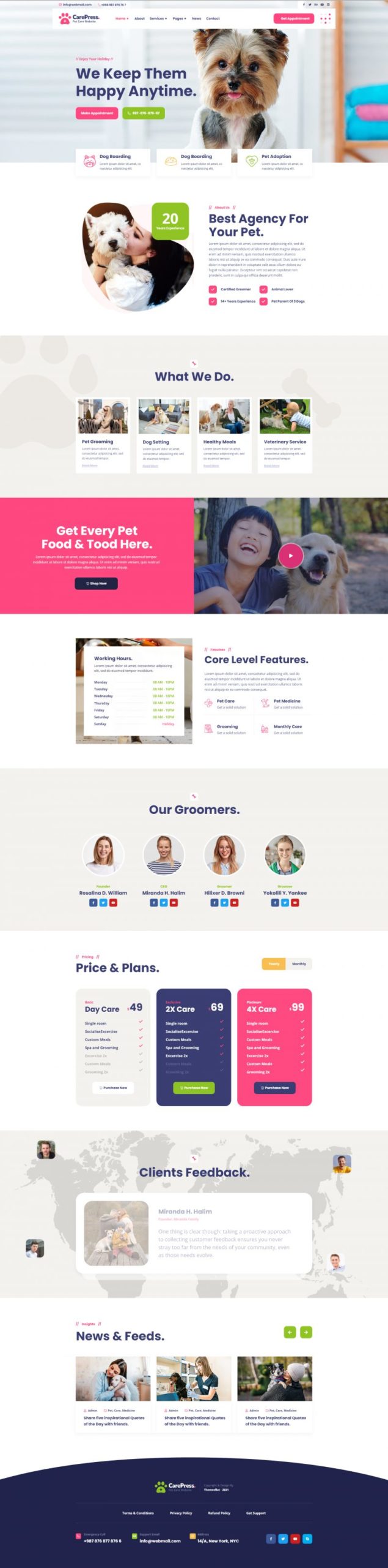 Homepage first iteration